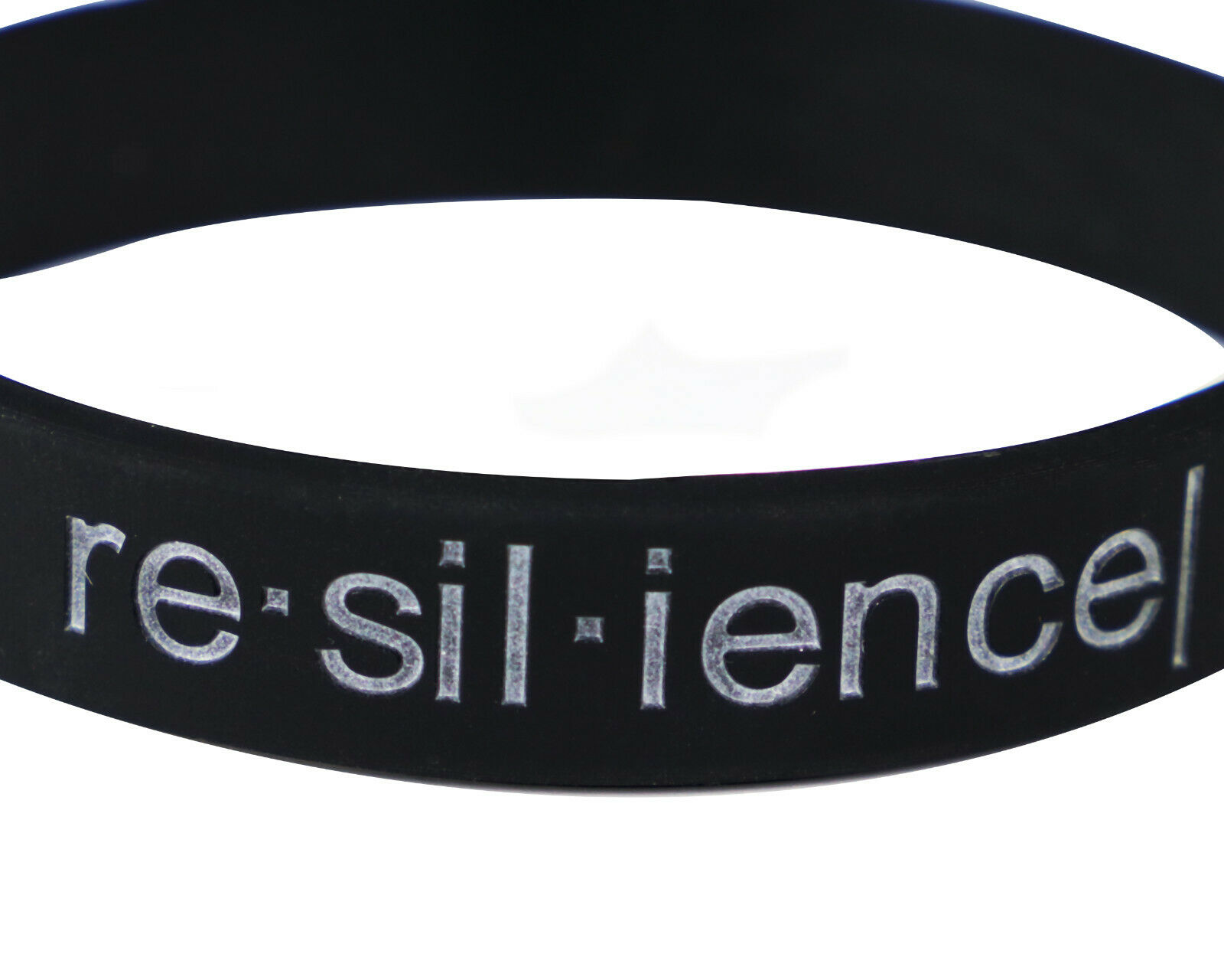 Re·sil·ience Debossed Motivational Inspirational Silicone Wristband