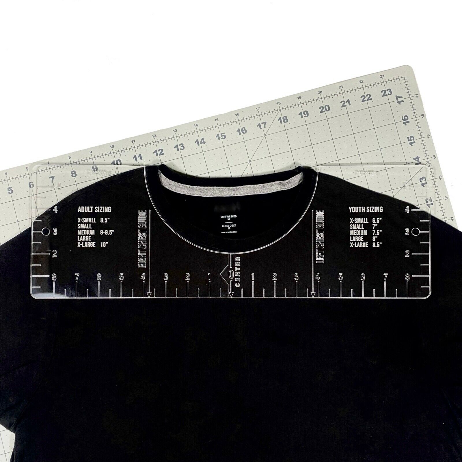 T-shirt Alignment Tool - Ruler - Centering Tool Vinyl Heat Press Sublimation