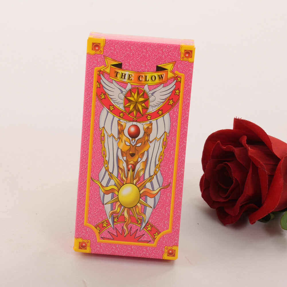 Cute Pink Sakura Card Tarot Cards Deck 56 Cards Set Anime Cardcaptor Sakura