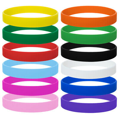 Lot Of 12 Gogo Kids Silicone Wristband Pack 1/2 Inch Child Rubber Bracelet
