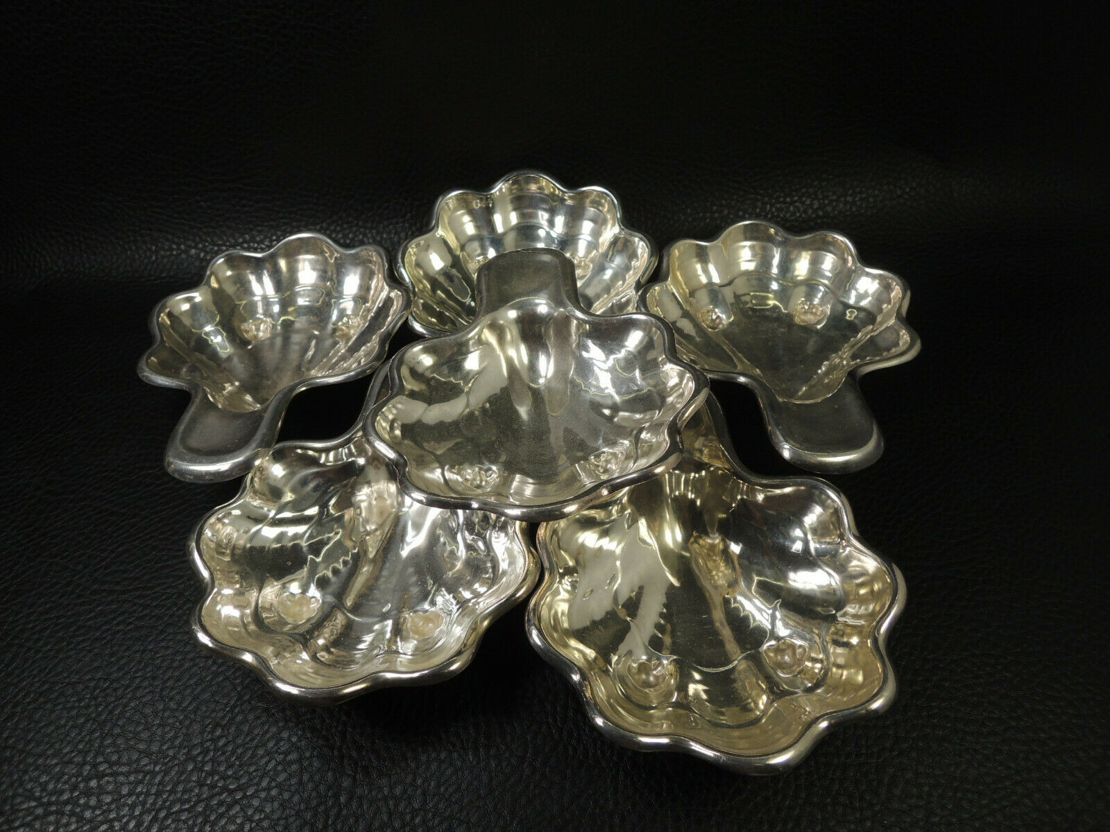 Vtg. Set Of 6pcs. Silver Plate-025 Gorham&co Candy Dishes