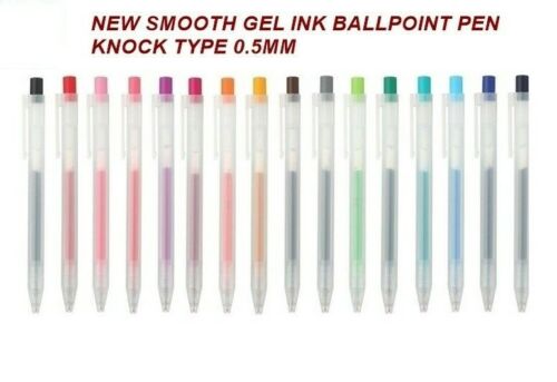 Muji Smooth Gel Ink Ballpoint Pen Knock Type 0.5mm (select)