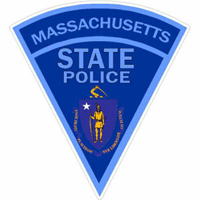 4 Inch Non-reflective Massachusetts State Police Sticker Decal