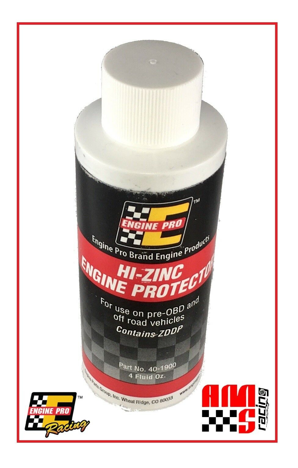 Engine Pro Hi-zinc Zddp Zinc Protective Engine Oil Additive Lube 4 Oz Bottle