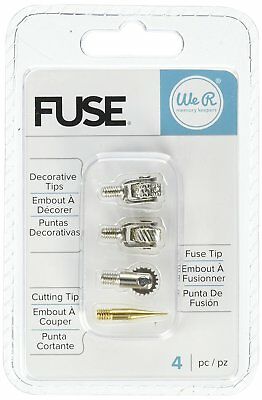We R Memory Keepers 660870 Fuse Tool Tips Decorative Cutting & Fusing (4 Pack),