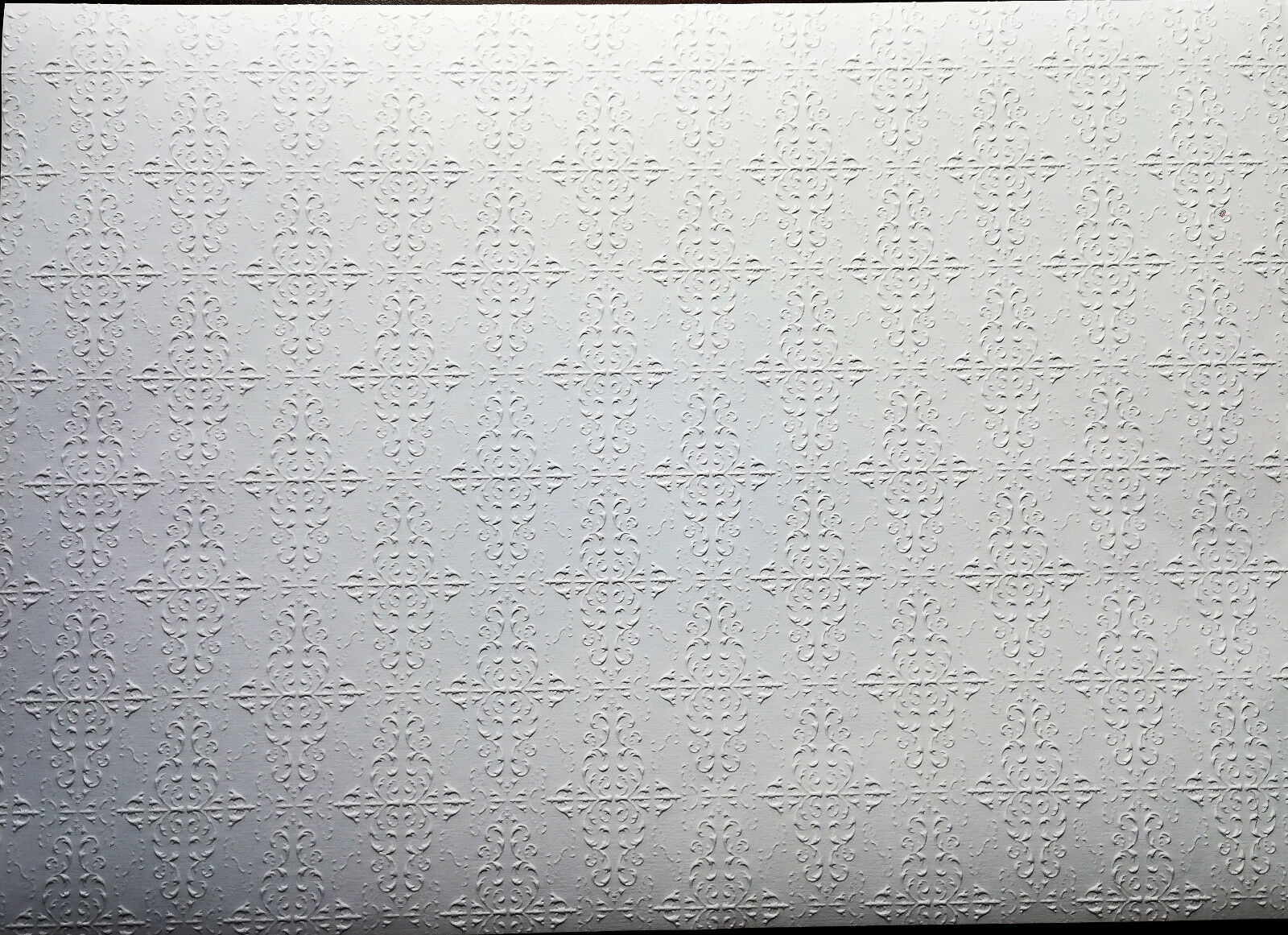 Dollhouse Miniature Embossed Textured Ceiling Paper 1:12 Scale 17 "x 12"