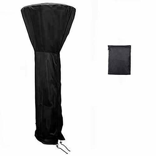 Patio Heater Round Standup Waterproof Zip Up Cover 89" With Storage Pouch