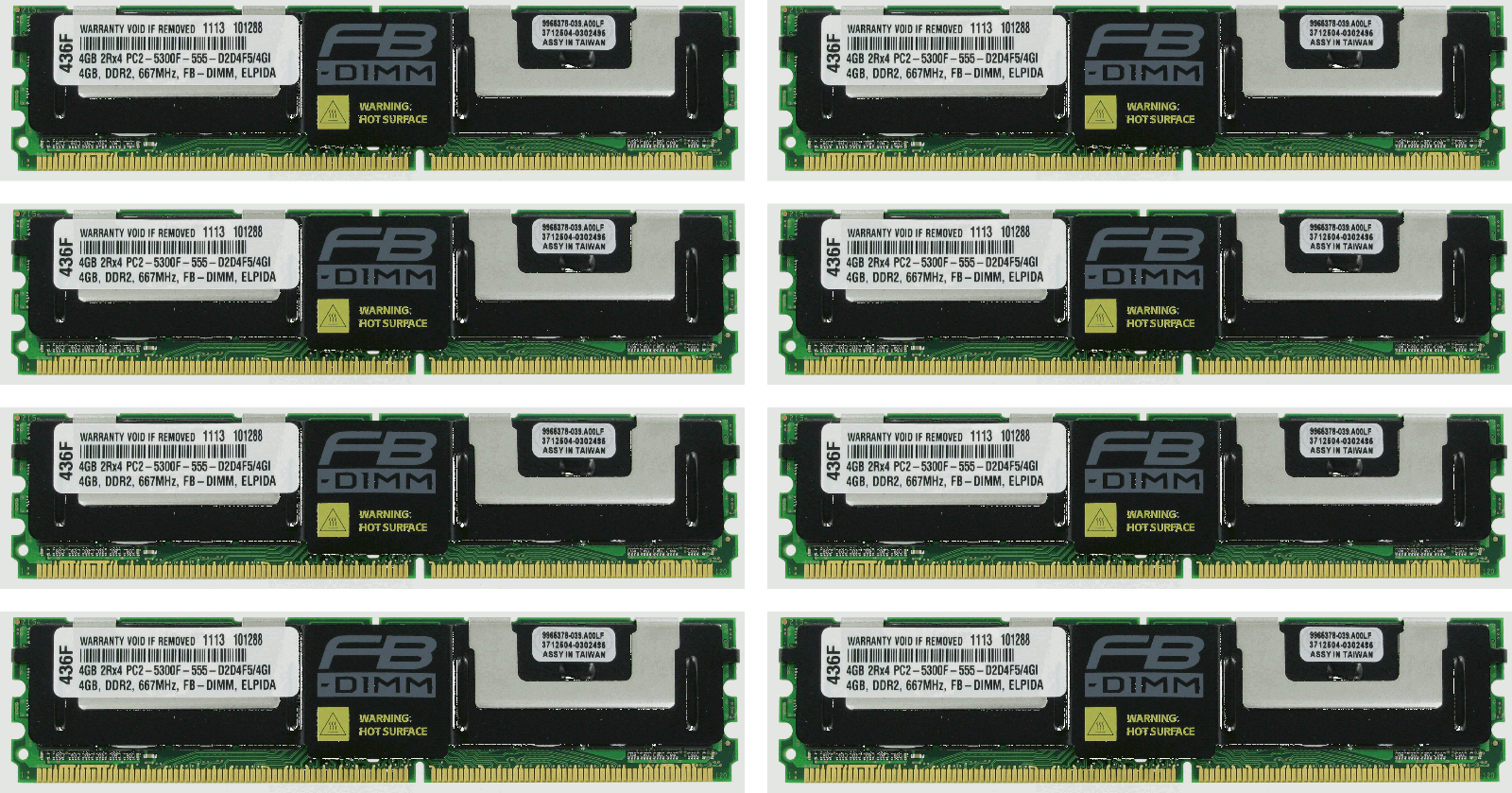 32gb (8x4gb) Memory Ram  For Dell Poweredge 1900 1950 1955 1955* 2900 2950