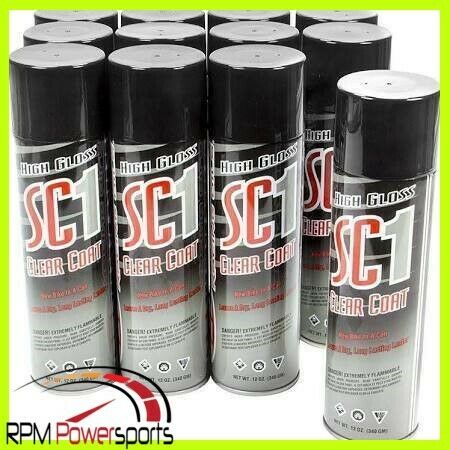 Maxima Racing Oils Sc1 High Gloss Silicone Clear Coat 12oz. Spray Case/12 Pack