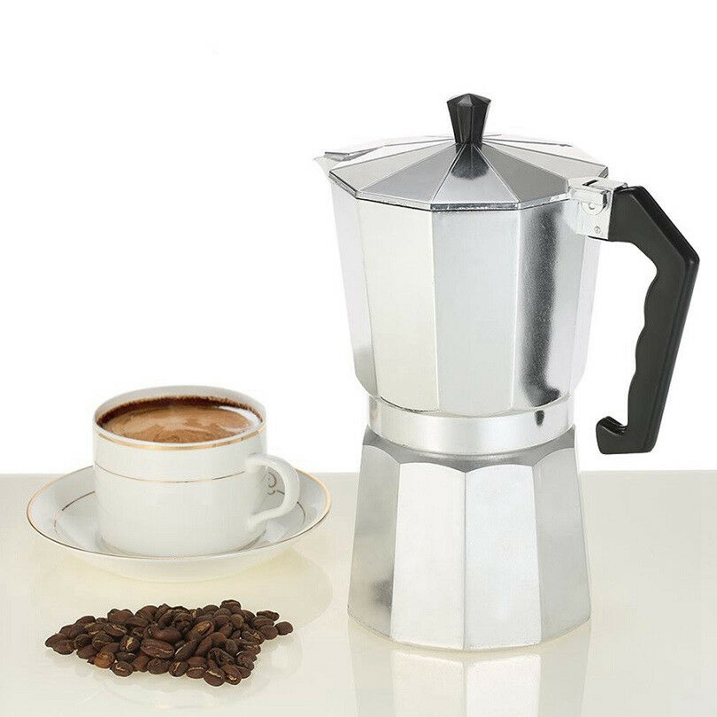 Aluminium Stove-top Coffee Maker Manually Moka Pot  6, 9 Cups Cafetera Cubana