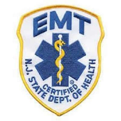 Nj Emt Emergency Medical Technician Shoulder Patch #5338