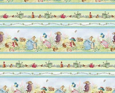 Dollhouse Miniature Blue Beatrix Potter Peter Rabbit Wallpaper 1:12 Nursery