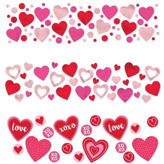 Valentine 3 Mix Confetti 1.2 Oz Paper & Foil Party Supplies And Decorations