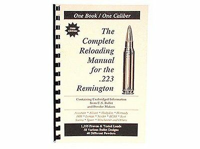 223 Remington .223 Rem  Reloading Manual Loadbooks  Usa Loadbook 2016 Version