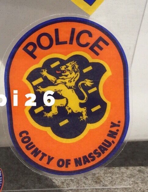 Nassau County Police Official Decal Sticker Window / Faces Outside Ny Li *others