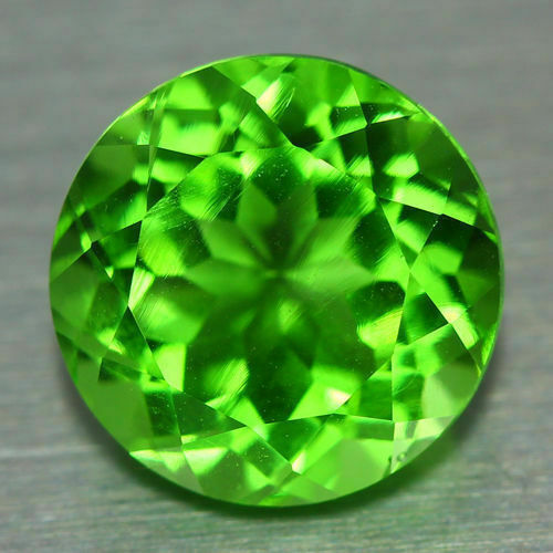 Unique Rare Natural Round Cut Superb Green Tektite Moldavite Gem (11-mm) !!!
