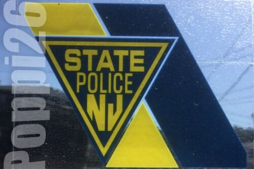 Nj New Jersey State Police Official In/window Faceout Decal Chevron Sticker Njsp