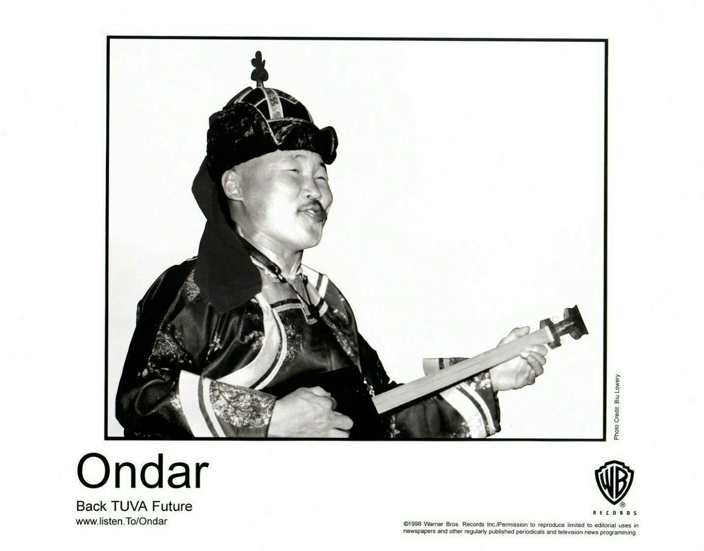 Kongar-ol Ondar Promo Photo World Music Tuvan Throat Singing Back Tuva Future