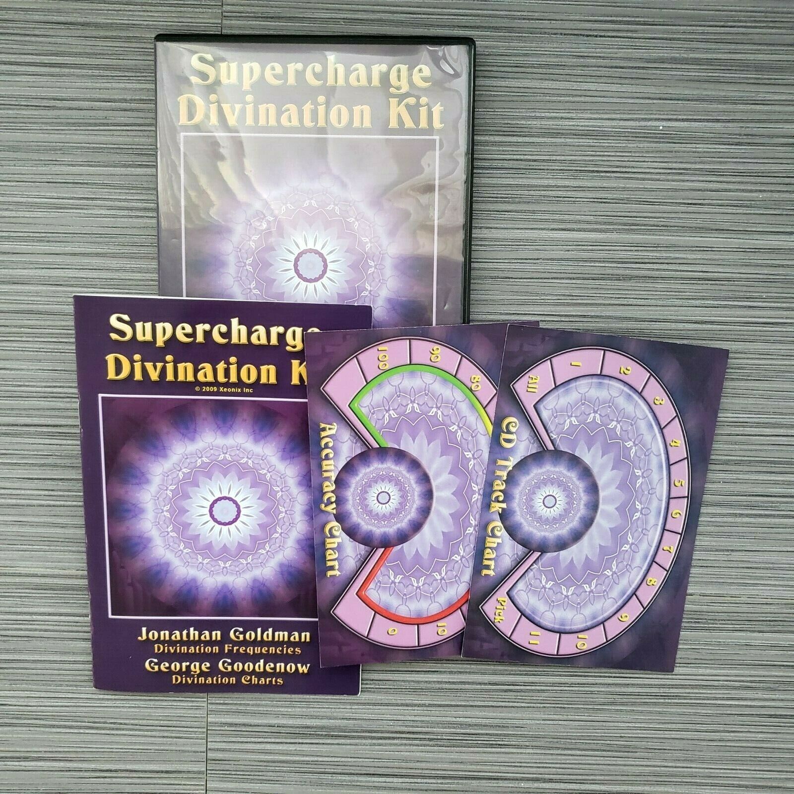 Supercharge Divination Kit  Cd,charts,booklet  Jonathan Goldman